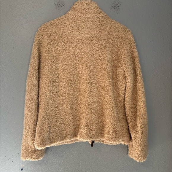 Pendleton‎ Women's Cream Fuzzy Sherpa Full Zip Jacket Outdoor Size Medium Cozy - Picture 9 of 12